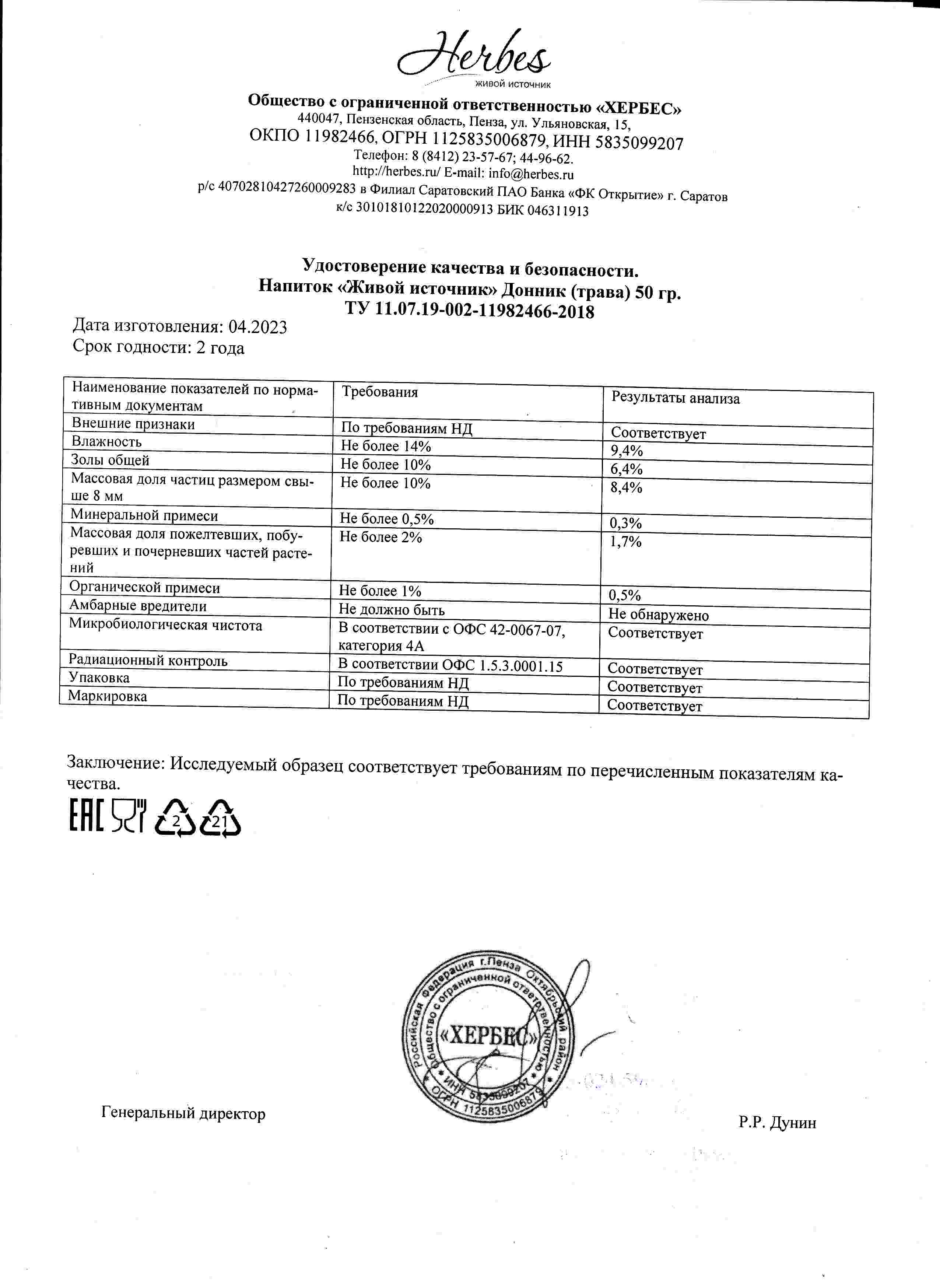 Паспорт №042023